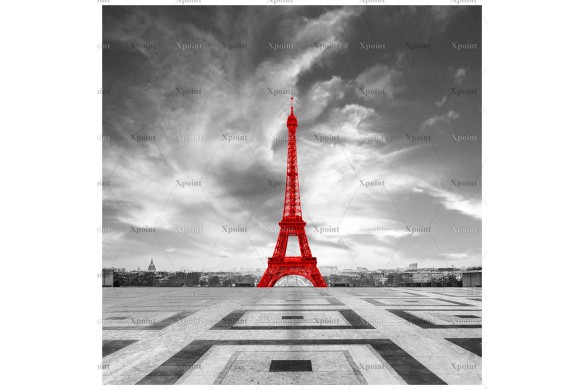 0021.01-F (купон ,75х0,75) Париж башня